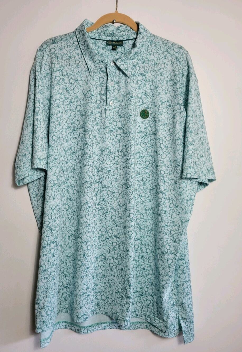 Berckmans Place 1934 MASTERS Polo Shirt Mens XXL Green Performance Golf